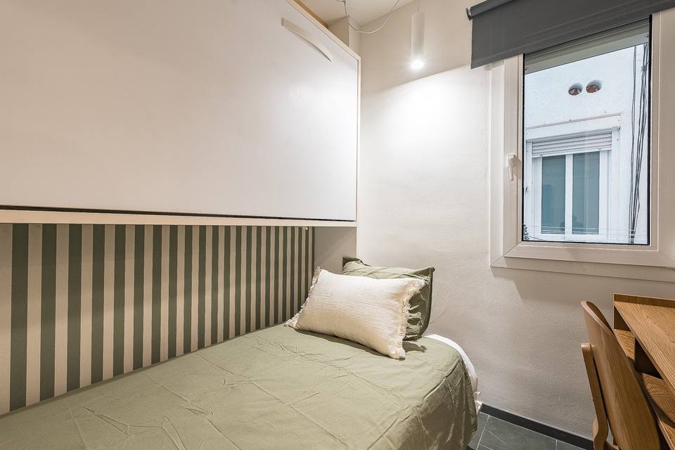 Primary bedroom with double bed
