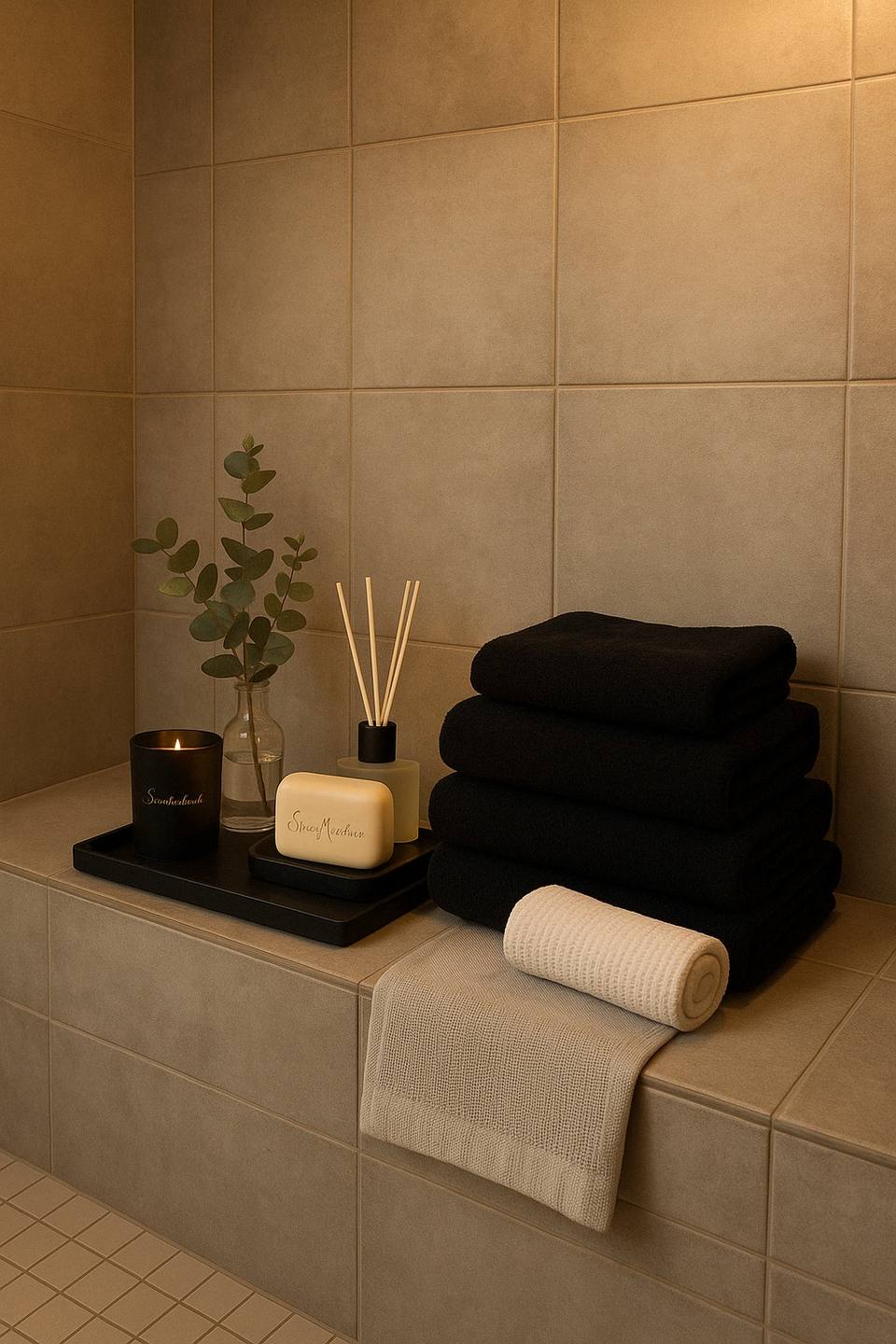 Baño principal con sauna privada