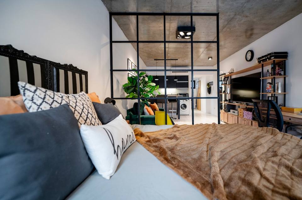 Diseño industrial y confort con jacuzzi en Palermo