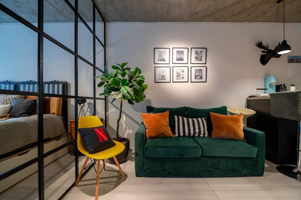 Diseño industrial y confort con jacuzzi en Palermo