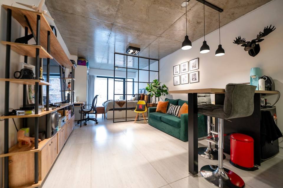 Diseño industrial y confort con jacuzzi en Palermo