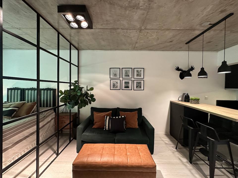 Diseño industrial y confort con jacuzzi en Palermo