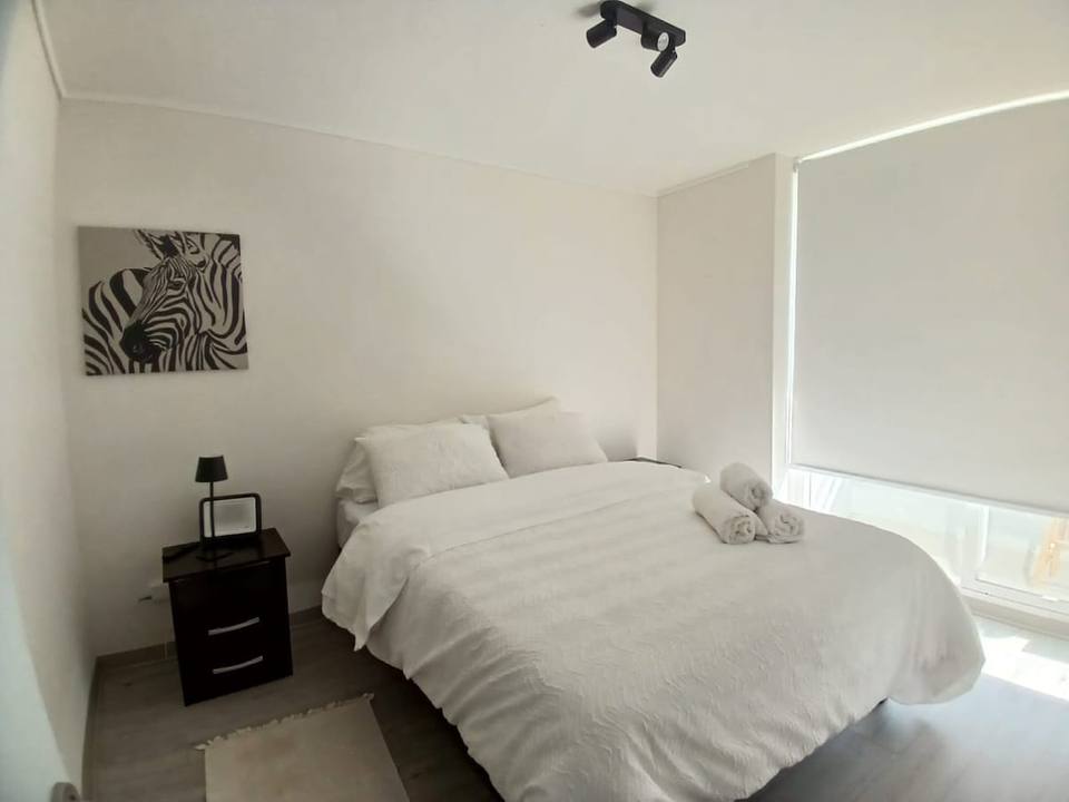 Modern apartment with balcony and pool in Santiago
