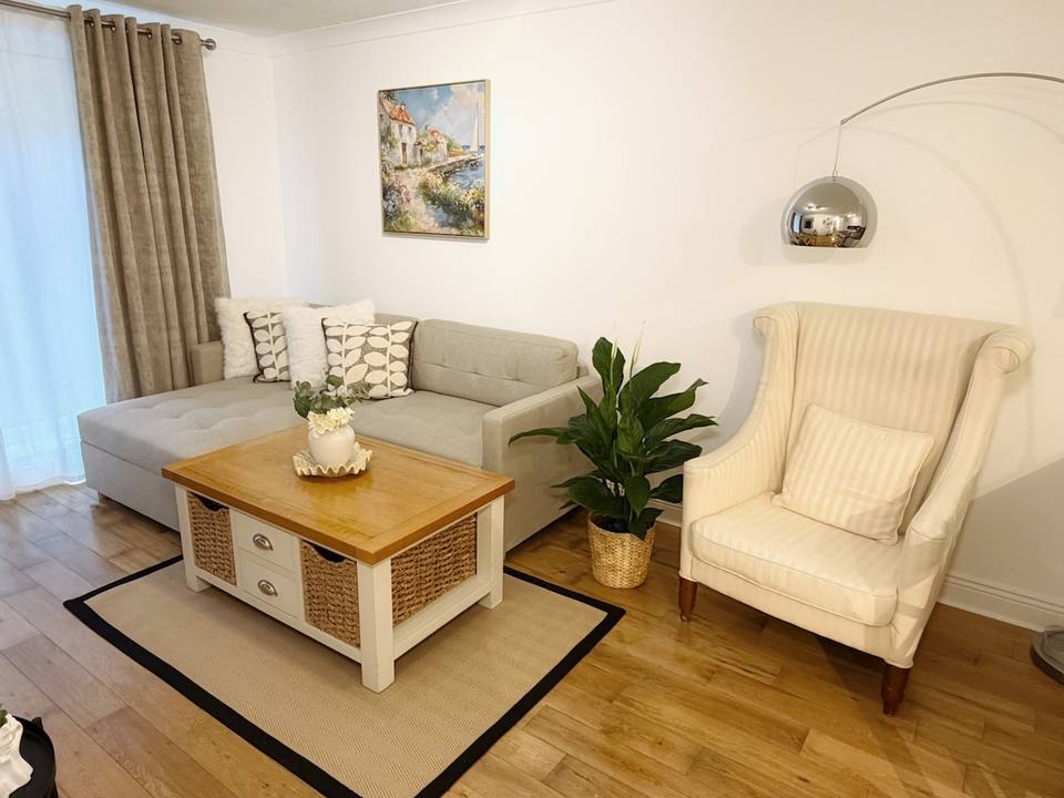 Living acogedor con diseño contemporáneo