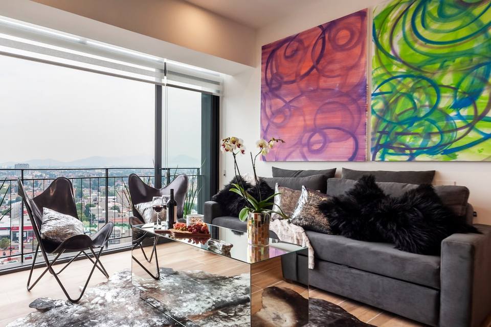 Impresionante departamento panorámico con vistas en Polanco