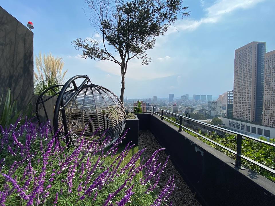 Vistas desde el Sky Lounge del edificio