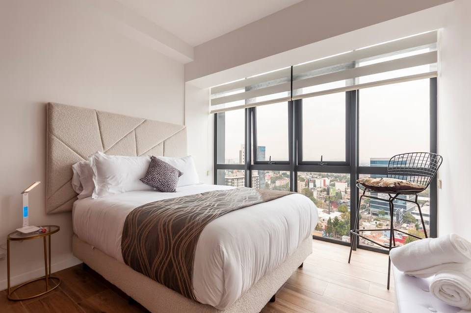 Impresionante departamento panorámico con vistas en Polanco