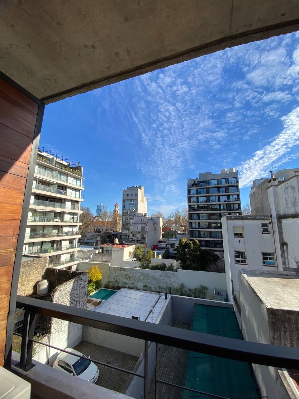 Vista abierta desde el balcón privado
