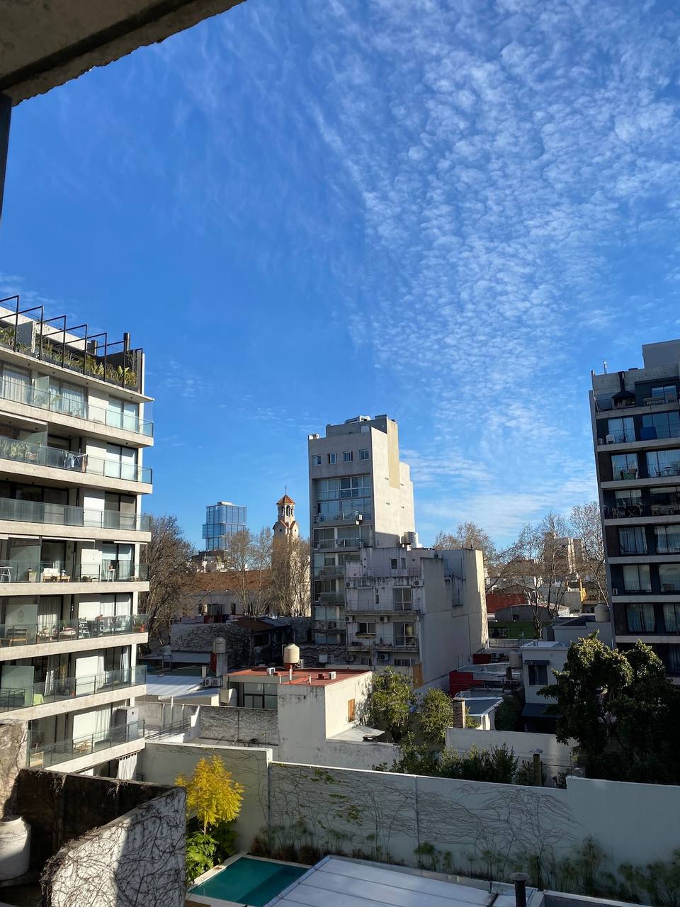 Panorámica del barrio desde el departamento