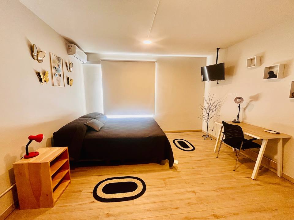 Spacious main area with King bed