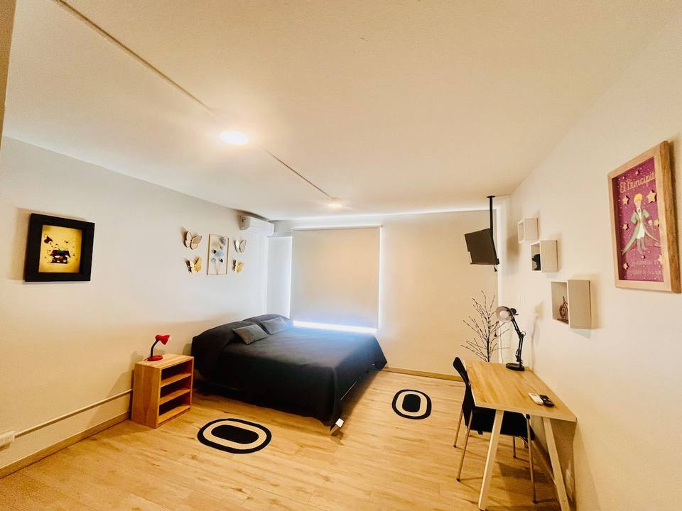 Modern Studio with King Bed in Santiago
