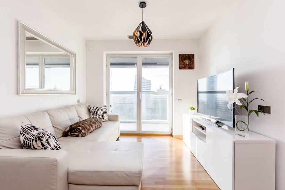 Área de estar con diseño contemporáneo