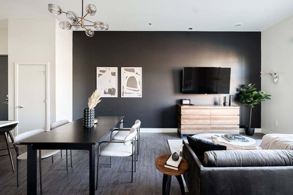 Espacio integrado con diseño moderno y funcional