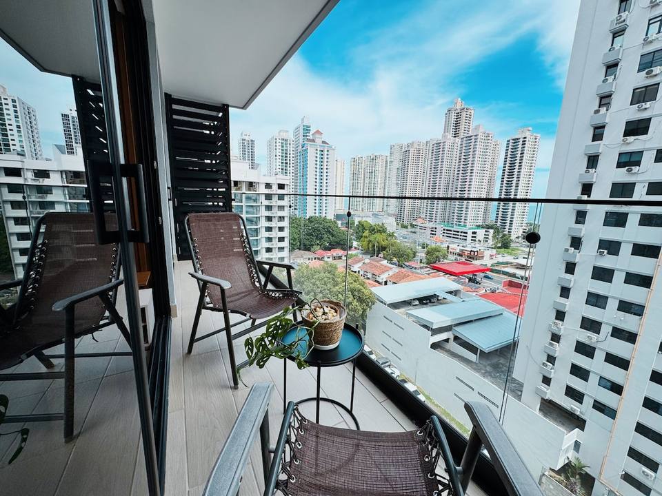 Balcón privado con vistas a la ciudad