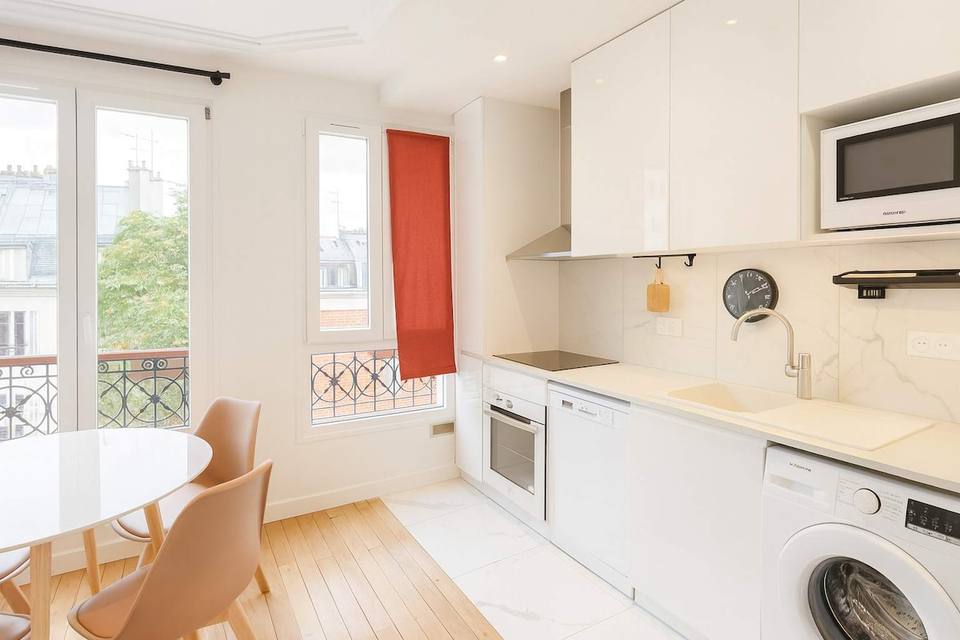 Cocina integrada y moderna