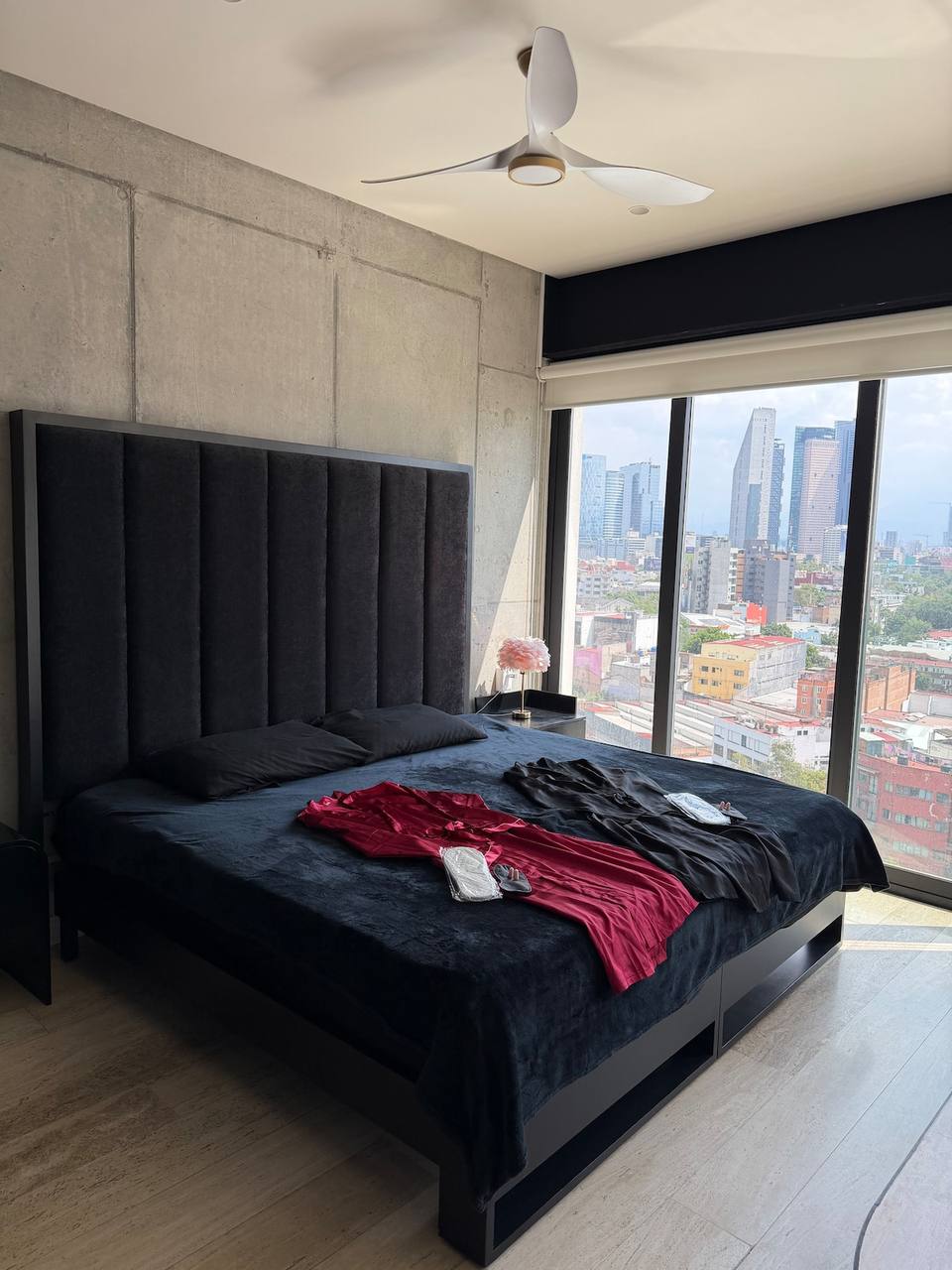 Lujoso loft con tina y vista panorámica en Reforma