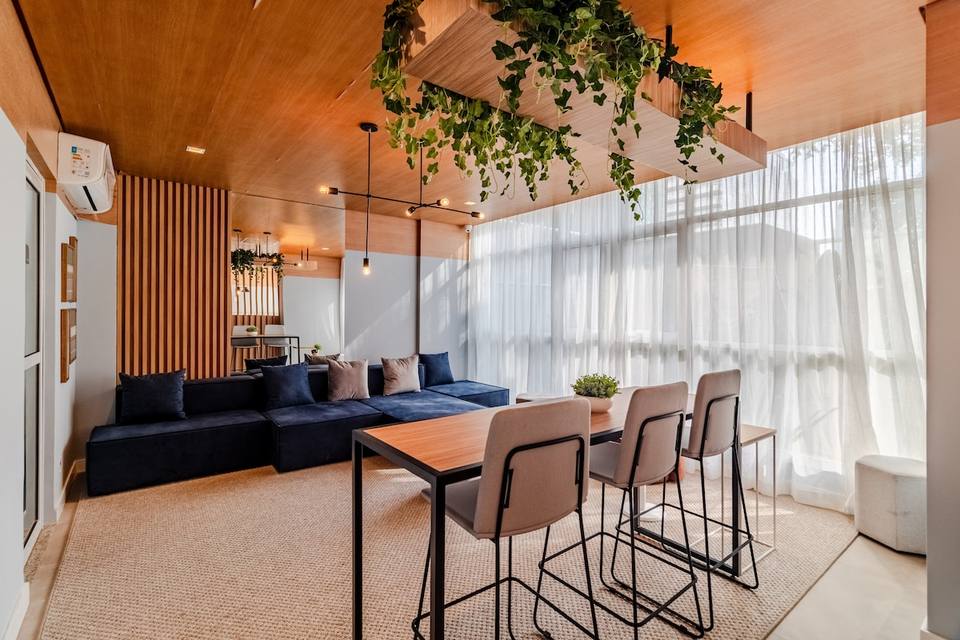 Silencioso estudio con vistas en Vila Olímpia