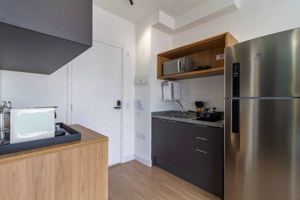 Silencioso estudio con vistas en Vila Olímpia