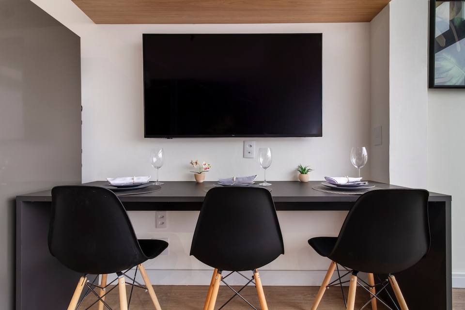 Silencioso estudio con vistas en Vila Olímpia